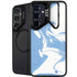 Marbleized Blue Galaxy S24 FE Kickstand Case